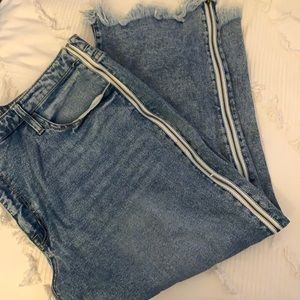 Plus Size Zippered Jeans